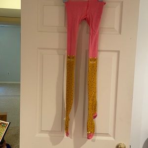 Hanna Anderson Cat knit tights Girls 12-16
